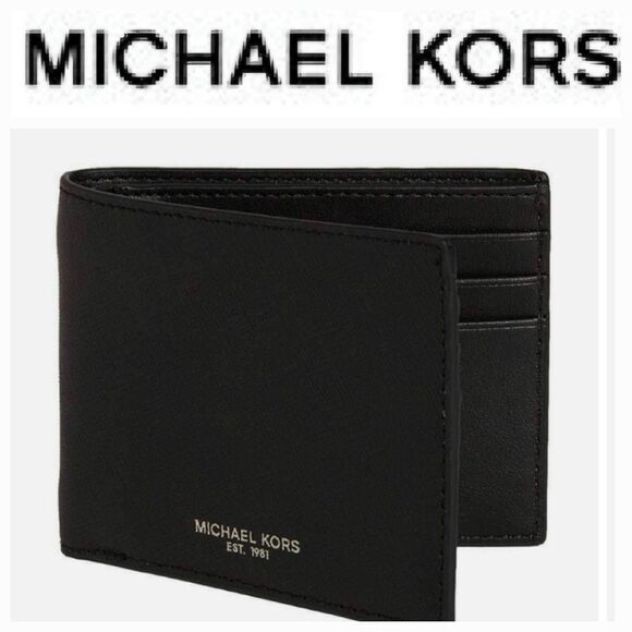Michael Kors Andy Leather Slim Billfold - Picture 1 of 9